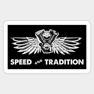 Speed and tradition Sticker